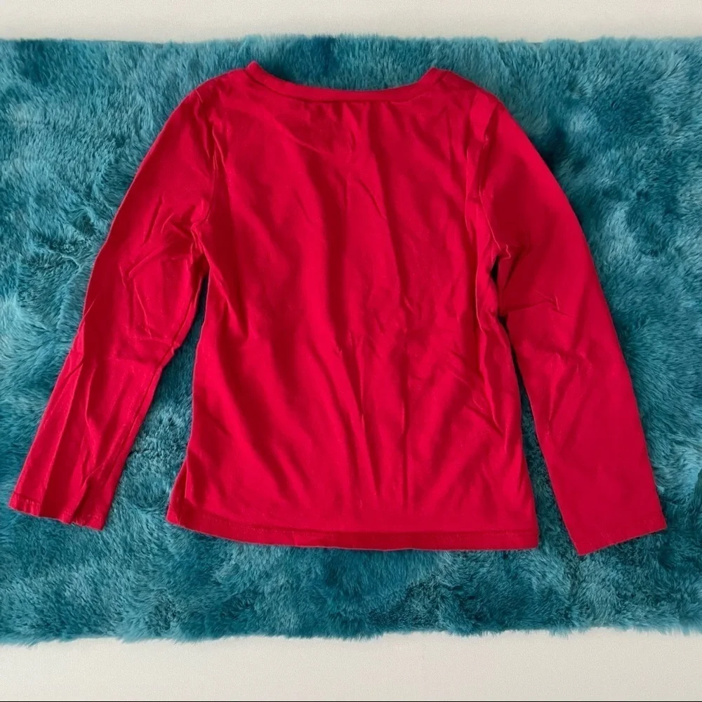Carter’s Red Long Sleeve Graphic Tee Size 4T Toddler Girl